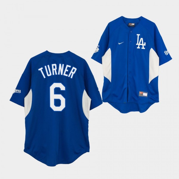 Los Angeles Dodgers Vintage Royal Trea Turner Base...